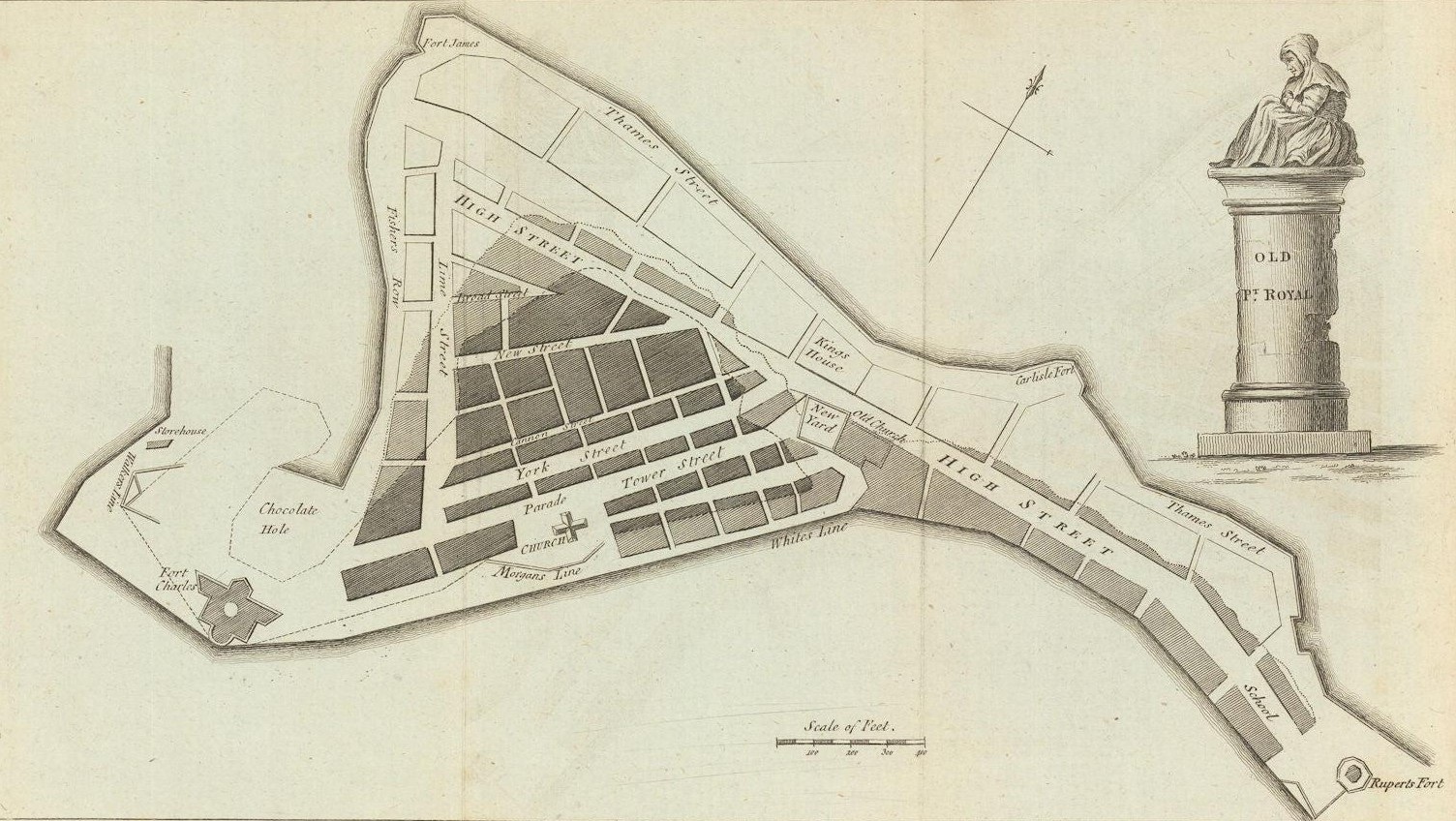 Port Royal Old Map